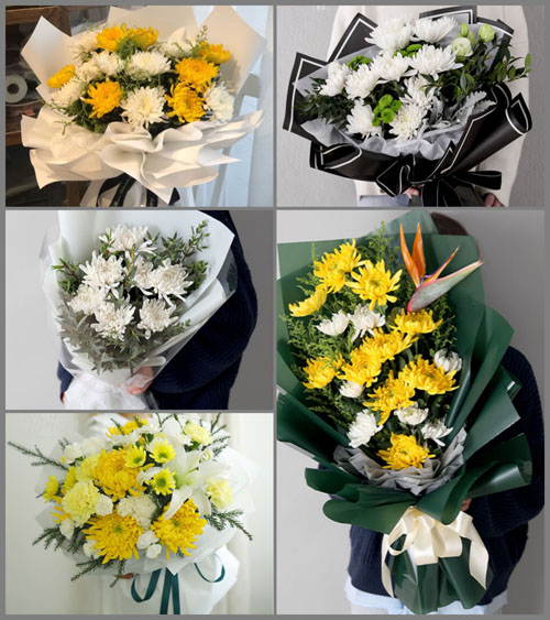 山东济宁嘉祥县黄垓乡黄北村白事花束代送